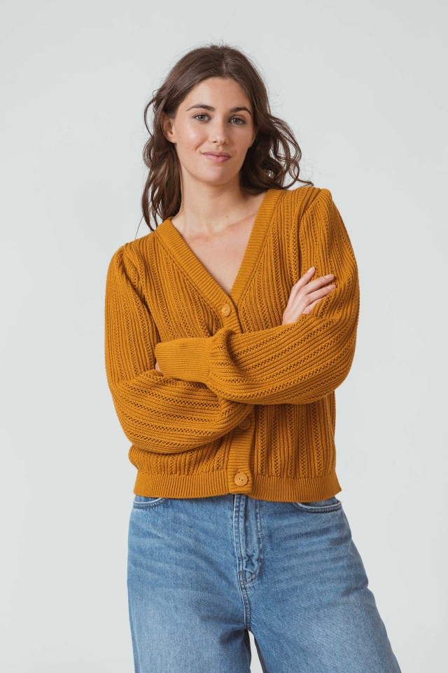 Garine Women Sweater Ochre Y7